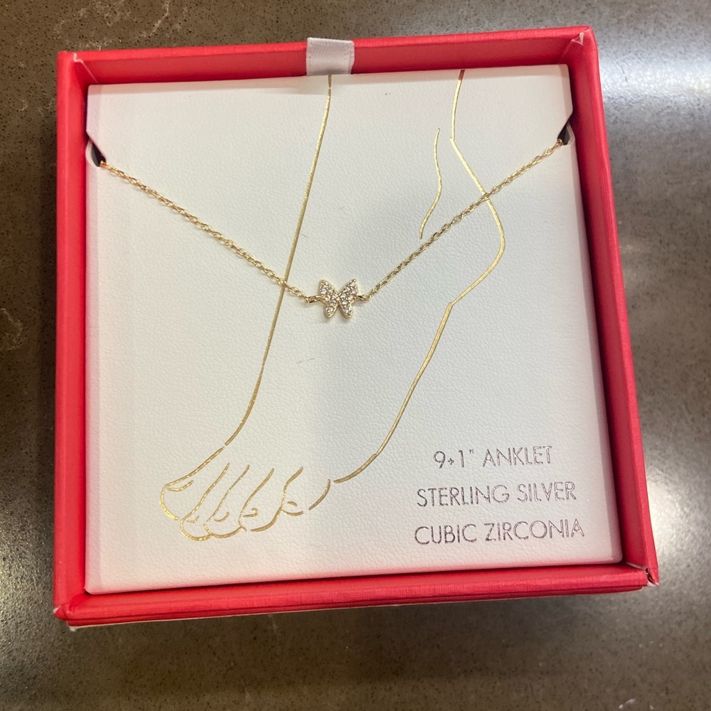 Rachel Zoe diamond butterfly anklet or bracelet